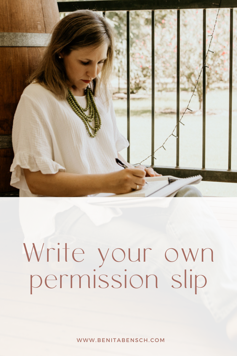 Write your own permission slip
